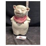 USA smiling pig cookie jar