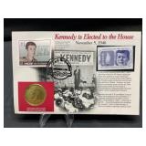 Card w/1967 Kennedy Half