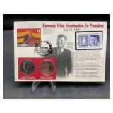 Card w/ Two Bicentennial Halves