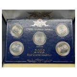 2002 5 Coin Park Set Quarters