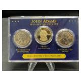 Adams $1 Three Coin Set