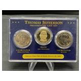 Jefferson $1 Three Coin Set