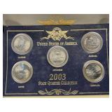 2003 5 Coin Park Set Quarters