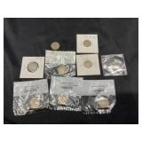 6 Liberty Nickels and 2 Buffalo Nickels