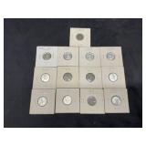 13 Misc 1943 Steel Cents
