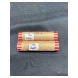 2 Rolls Wheat Cents 1930's Dates