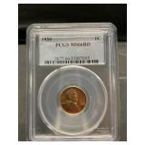 1939 Lincoln Wheat penny in Sealed Case UNC
