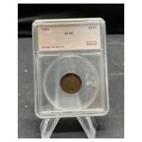 1864 Indian Head Penny in Sealed Case