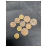Group of 10 English Coins