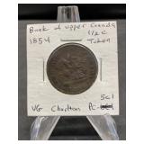 1854 Half Cent- Bank of Upper Canada