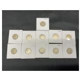 Group of 11 Liberty Nickels 1910-1912D
