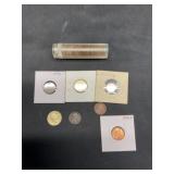 Misc Coins- Include Part Tube Old Canada Cent