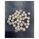 Roll of 41 Old Buffalo Nickel