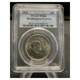 1952 Washington Carber Half Dollar in Sealed Case