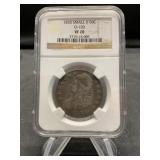 1830 half Dollar in Sealed Case VF20