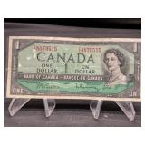 1954 Canada $1 Bill