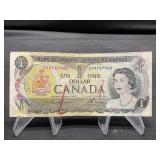 1973 Canada $1 Bill NOW OBSOLETE