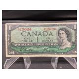 1954 Canada $1 Bill
