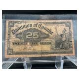 1900 Canada 25 Cent Bill
