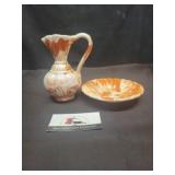 Wyoming clay pitcher and stand