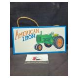 American Iron wooden sign