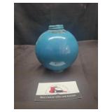 Blue glass lightning rod ball