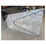 Metal windmill tail fin