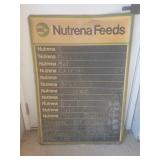 Metal Cargill Nutrena feeds sign