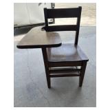 Vintage wooden desk chair