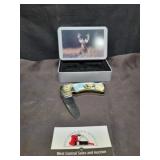 Collectible big horn sheep pocket knife