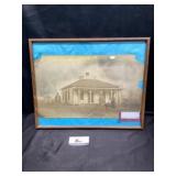 Vintage picture in frame