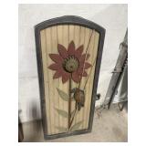 Primitive hand made salvage art  crow