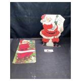 Vintage Christmas card and book