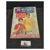 Vintage microscope and lab set