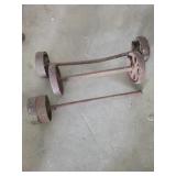 Vintage Cast iron wheels