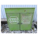 Metal NAPA parts cabinet