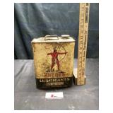 Metal archer oil can
