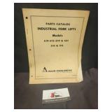Allis Chalmers fork lift parts catalog