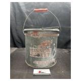 Vintage Old Pal Galvanized minnow bucket
