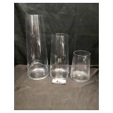 Glass candle holders