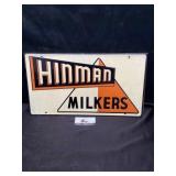 Himman milkers metal green back sign