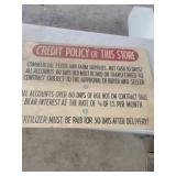 Credit policy sign