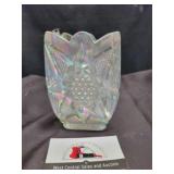 L.E. Smith iridescent glass vase
