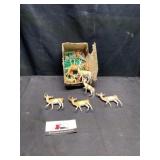 Vintage toy animals