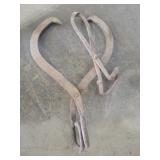 Vintage ice block tongs