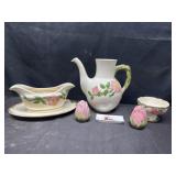Franciscan desert rose serving items