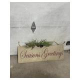 Primitive seasons greetings sign