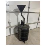 Oil drain barrel from air port