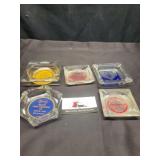 Local glass ashtray advertisers