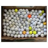 Large flat of golf balls